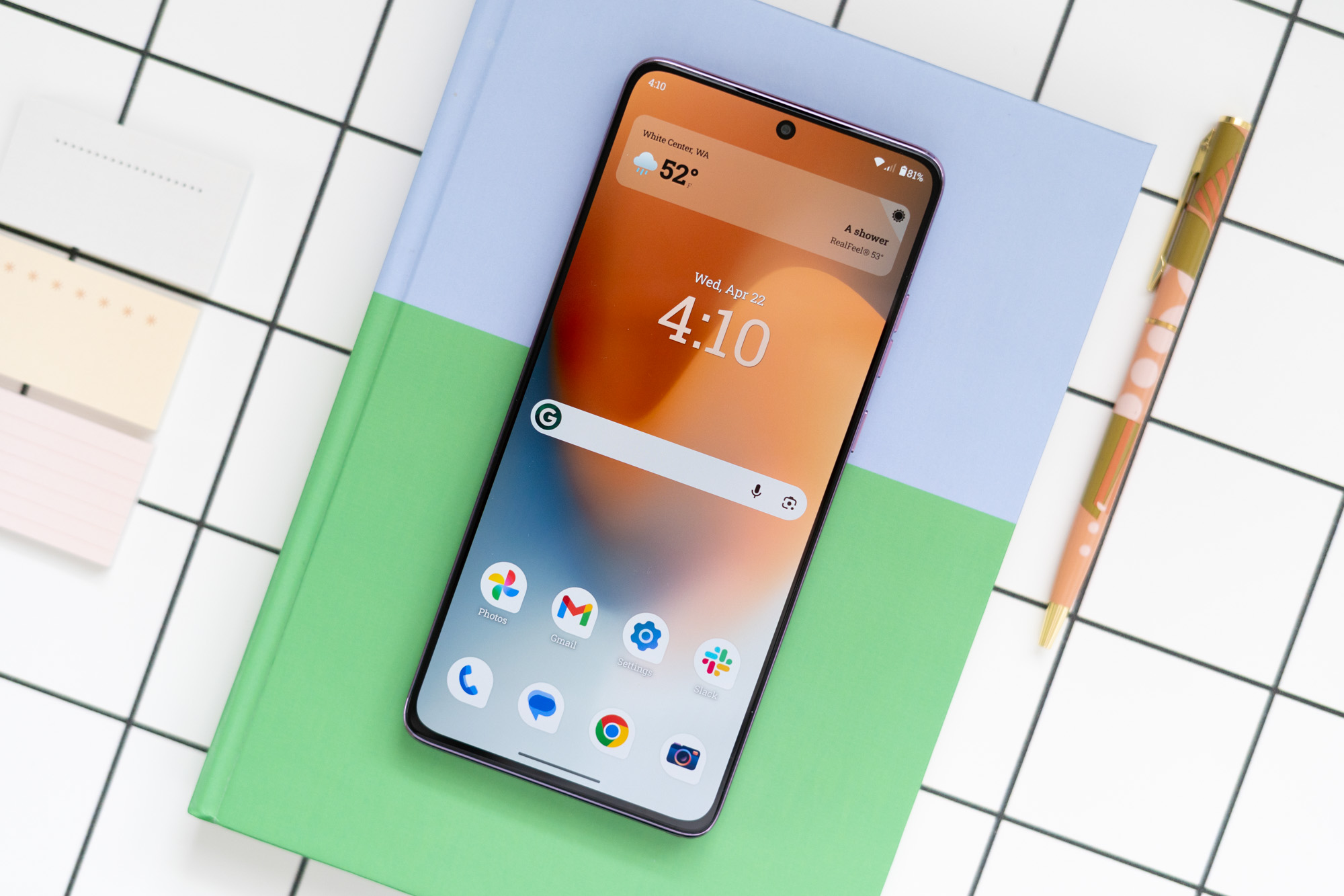 Motorola Moto G Stylus 2026 on a desk