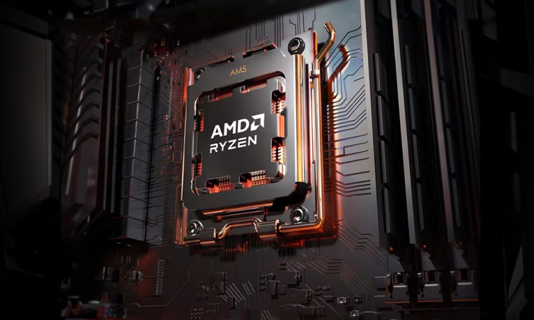 AMD Ryzen Processor inside a PC AM5
