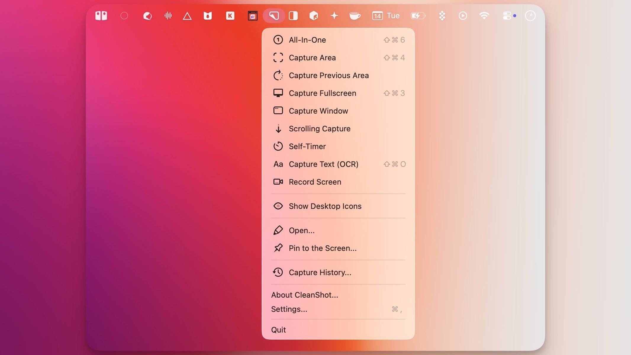 CleanShot X capture modes
