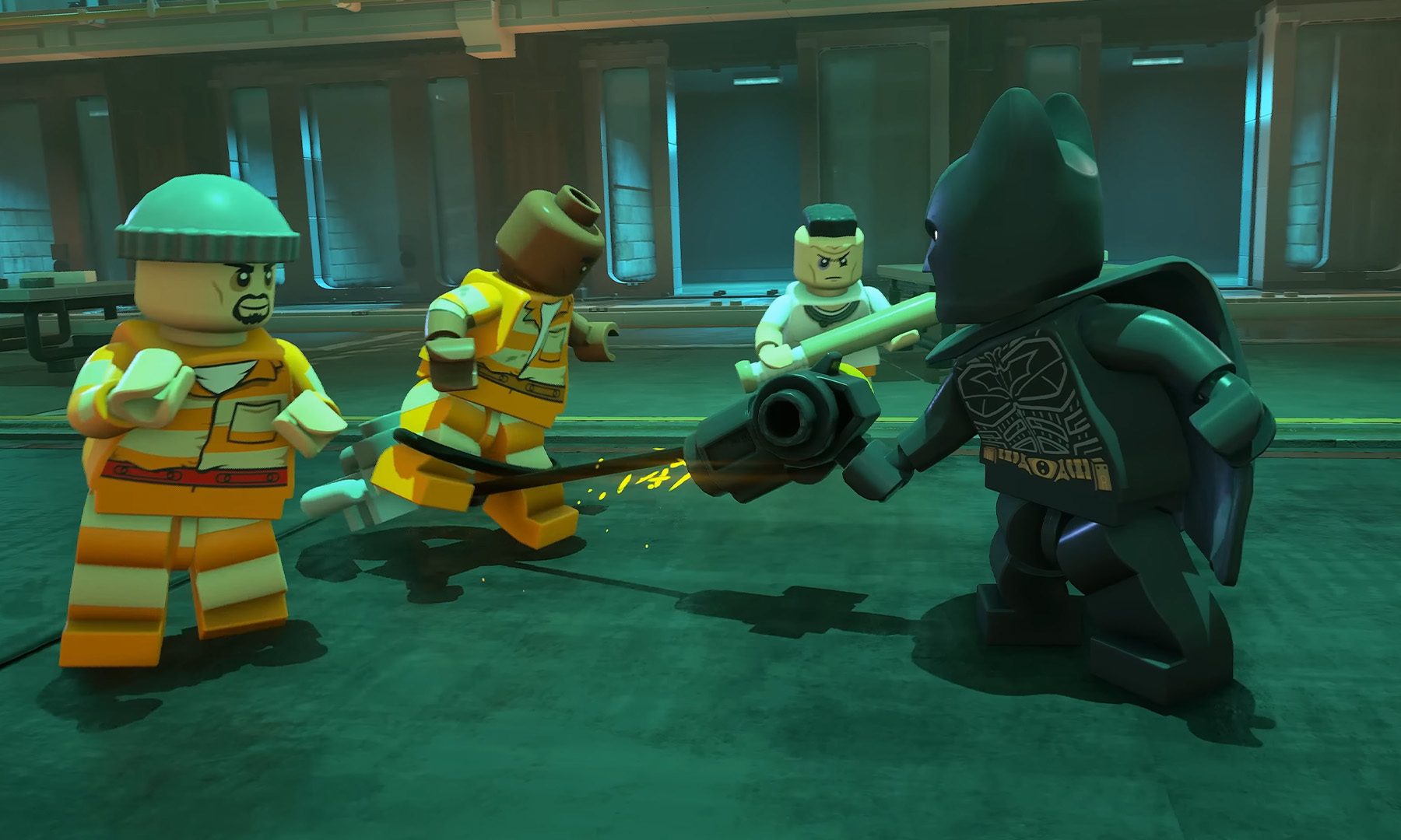 Lego Batman Legacy of the Dark Knight Fighting Thugs