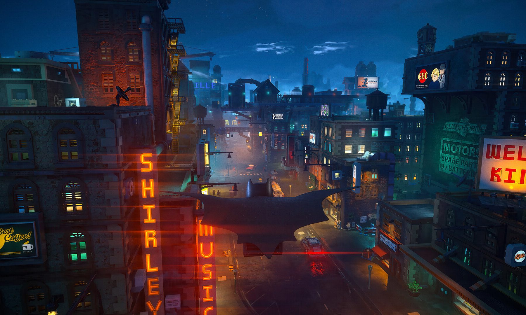 Lego Batman Legacy of the Dark Knight Gliding Gameplay