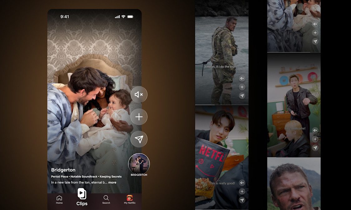 Netflix Clips introduces a vertical scrolling like TikTok and Instagram Reels