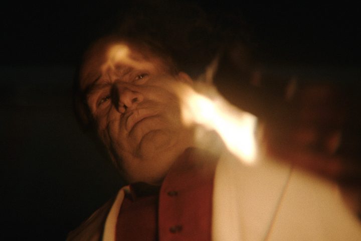 The Penguin burns something in The Penguin.