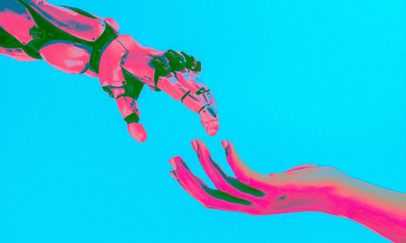 Hands reaching out to each other