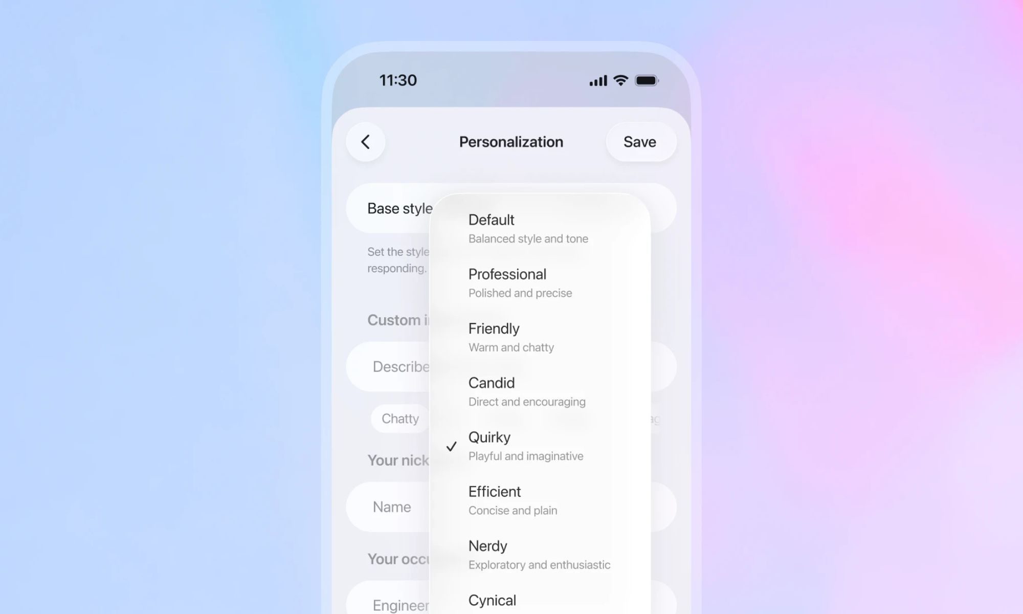 chatgpt5.1-launched-with-8-personalities