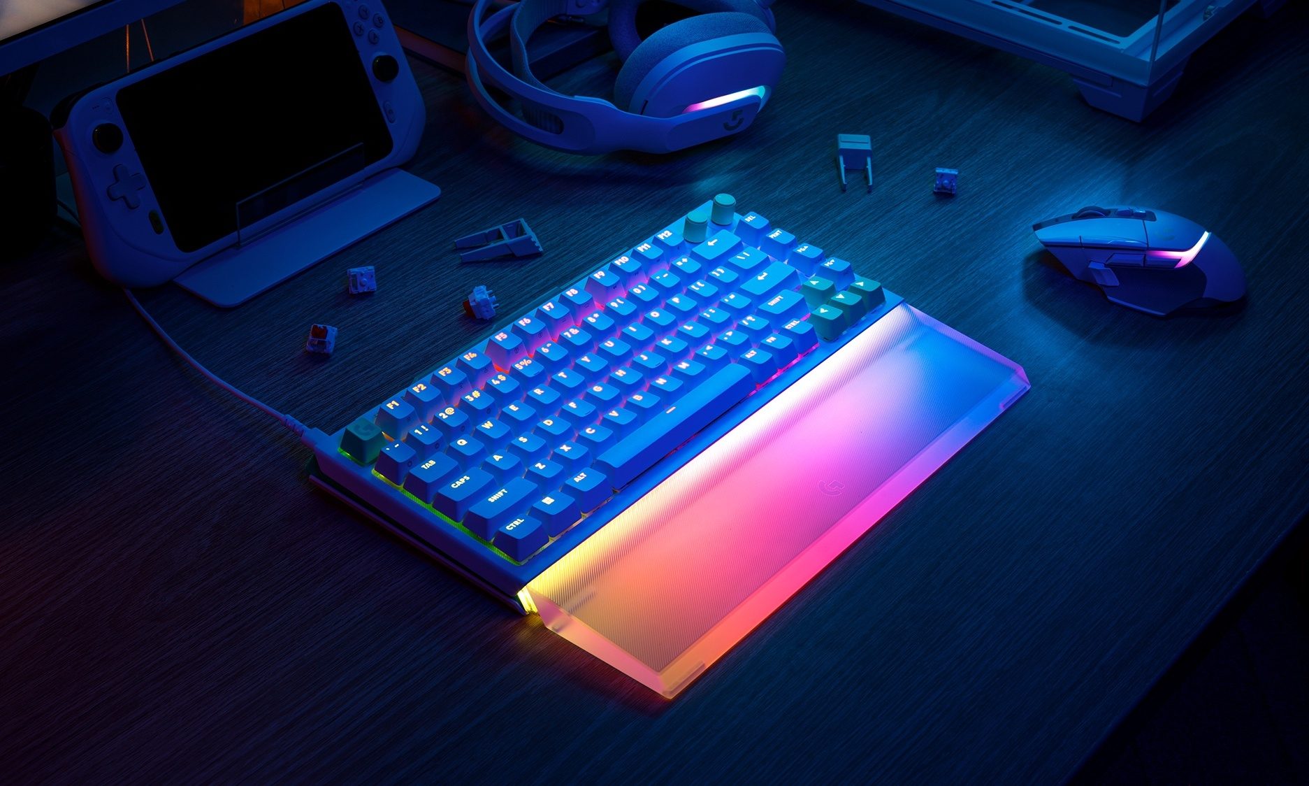 Keyboard with RGB lights