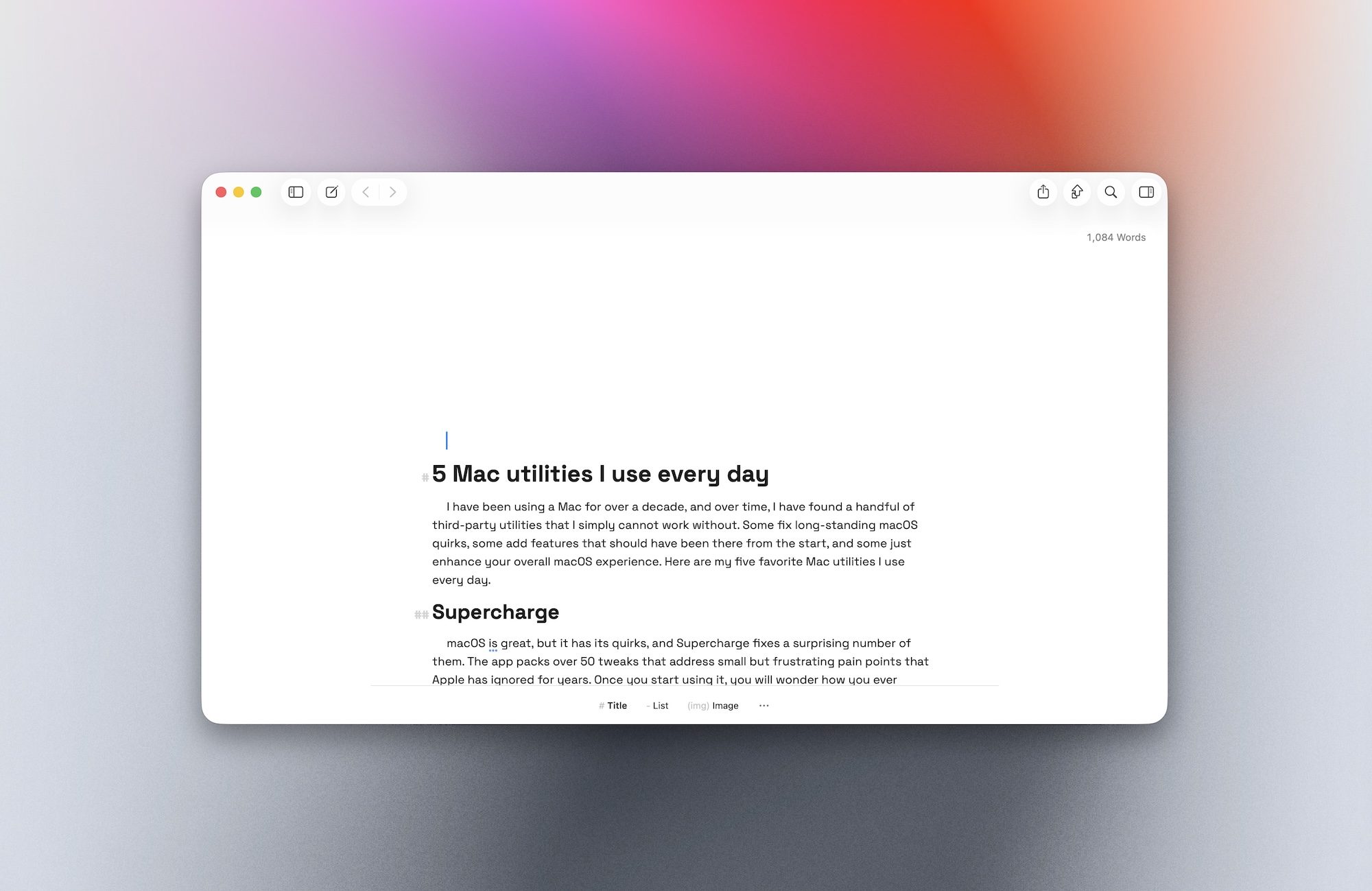 Monocle app creating blurred background