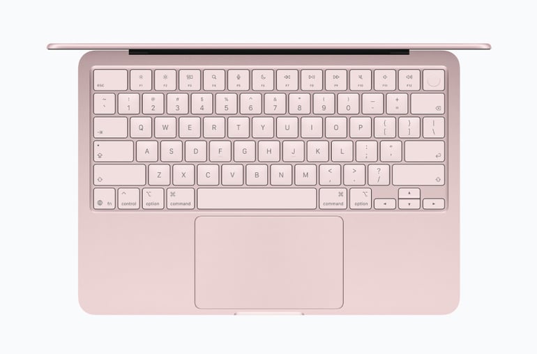 Top view of the MacBook Neo.