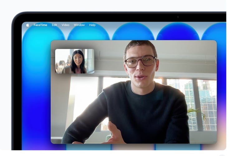 A video call from MacBook Neo.