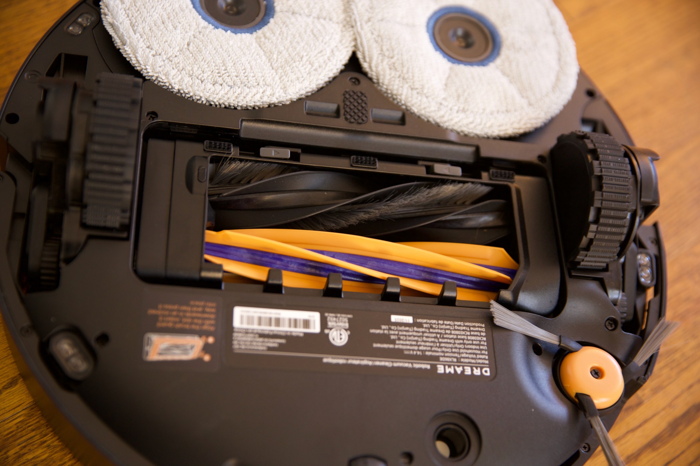 The Dreame’s dual brushes got up a lot of pet hair and debris in my carpet tests.