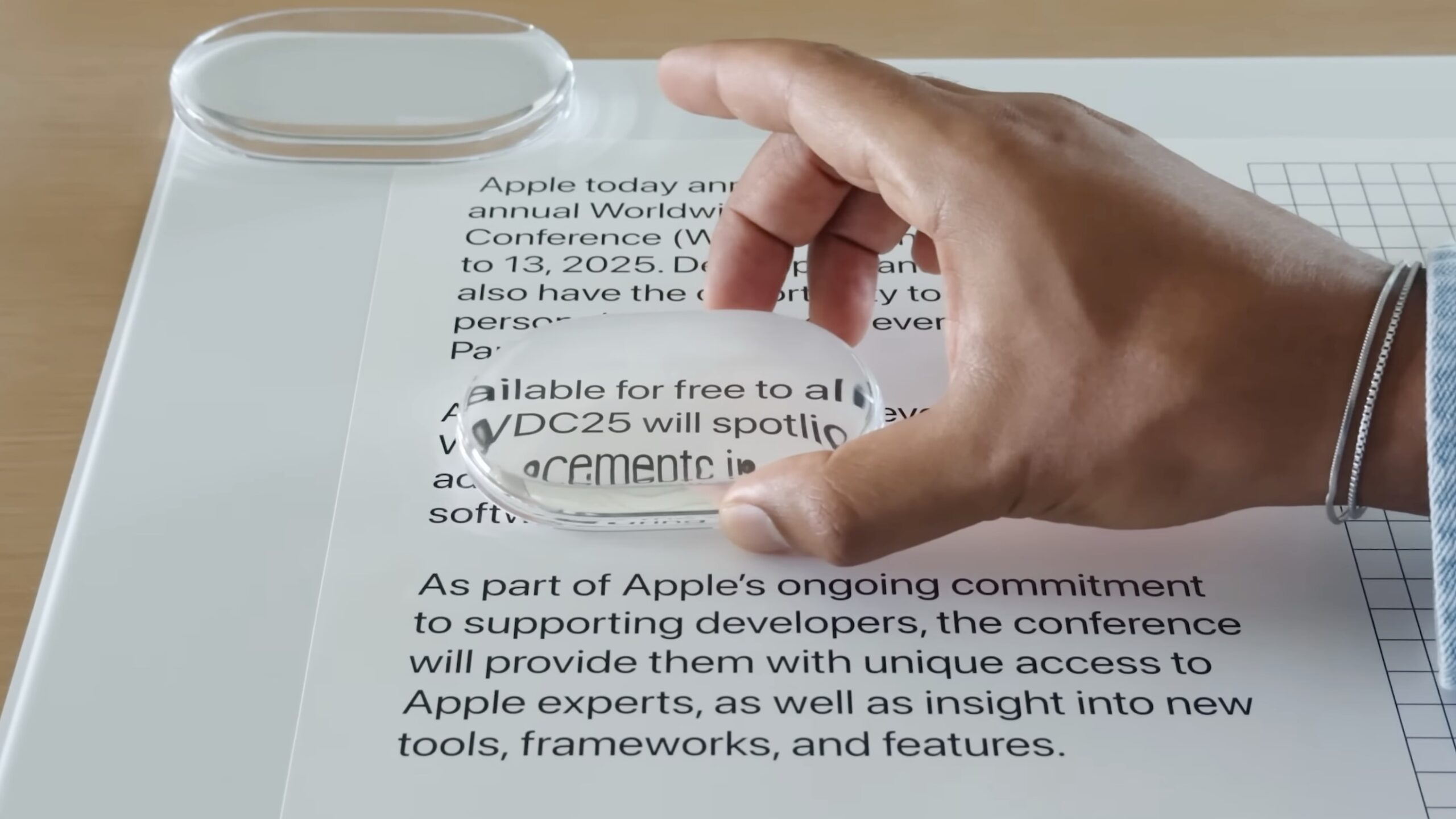 Apple liquid glass demonstration