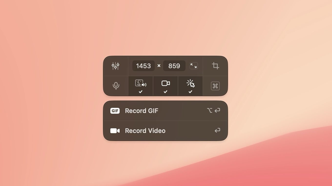 CleanShot X video and gif recording