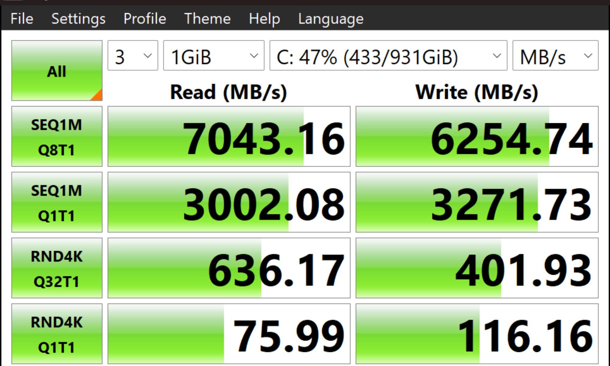 Crystaldisk Benchmark