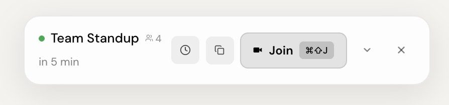 Dot meeting join option