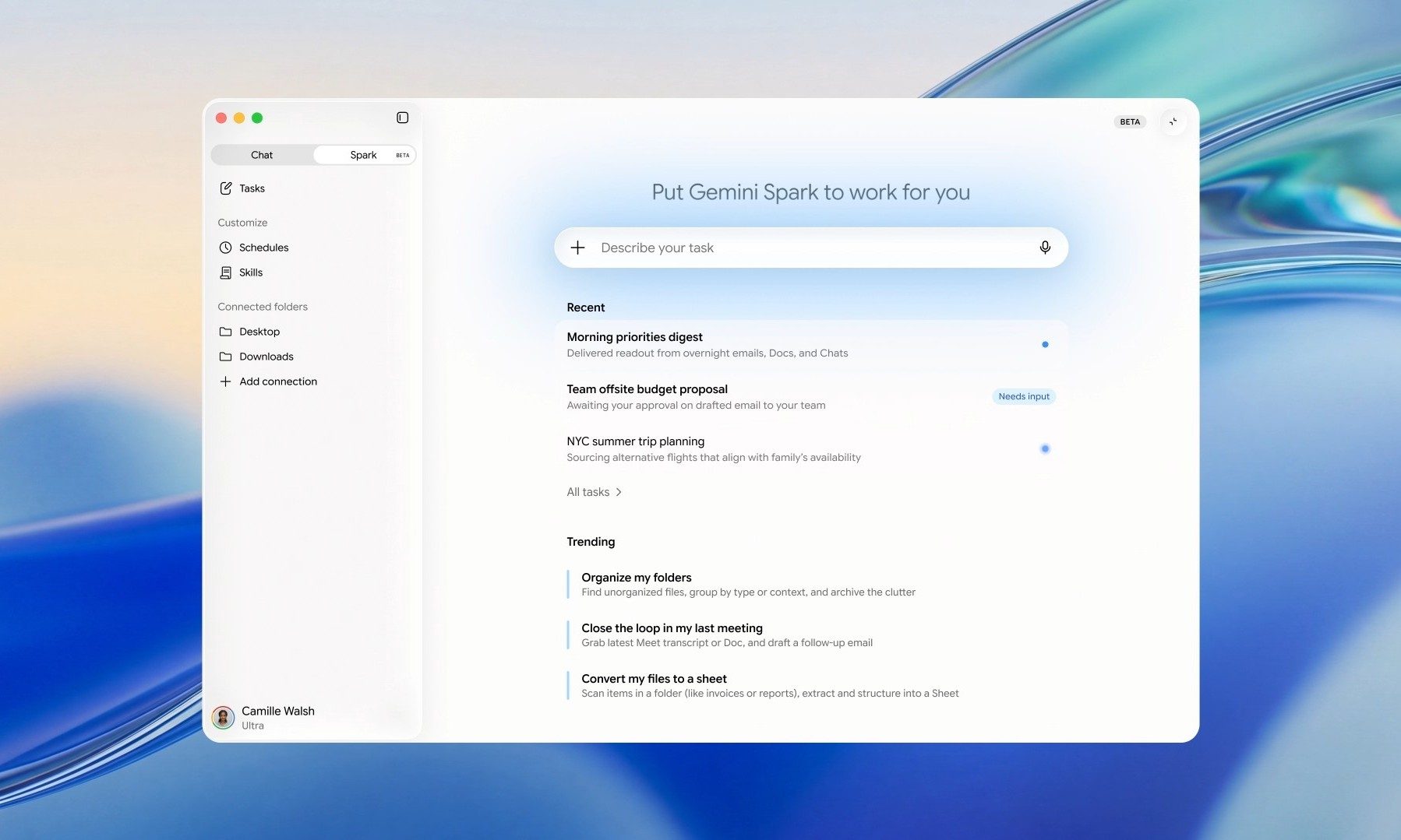 Google's Gemini Spark in action