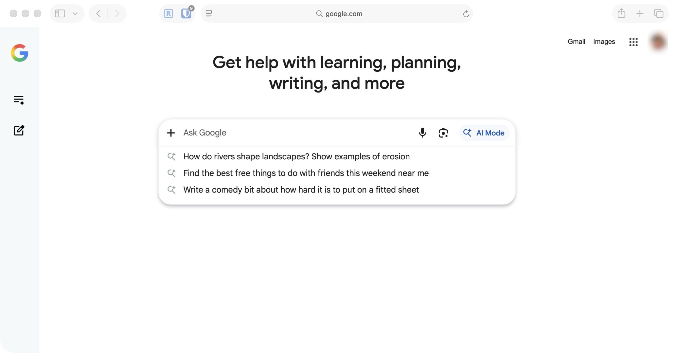 Google AI Search screenshot