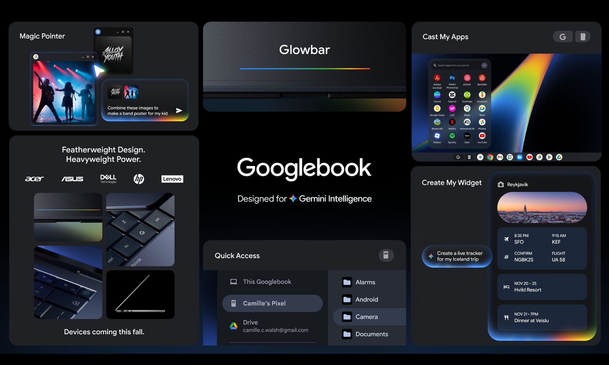 Googlebook features