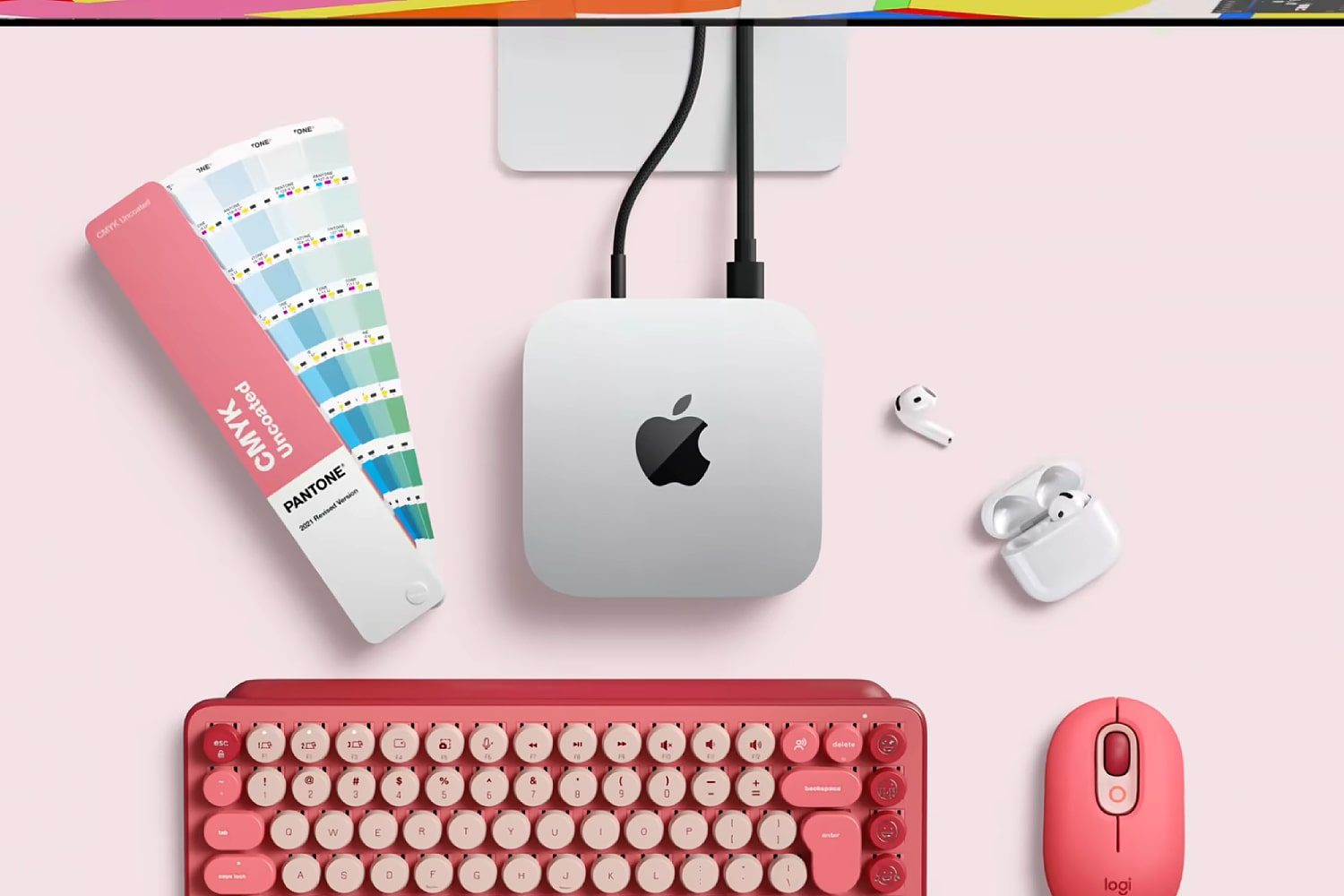 The M4 Mac mini on a desk.
