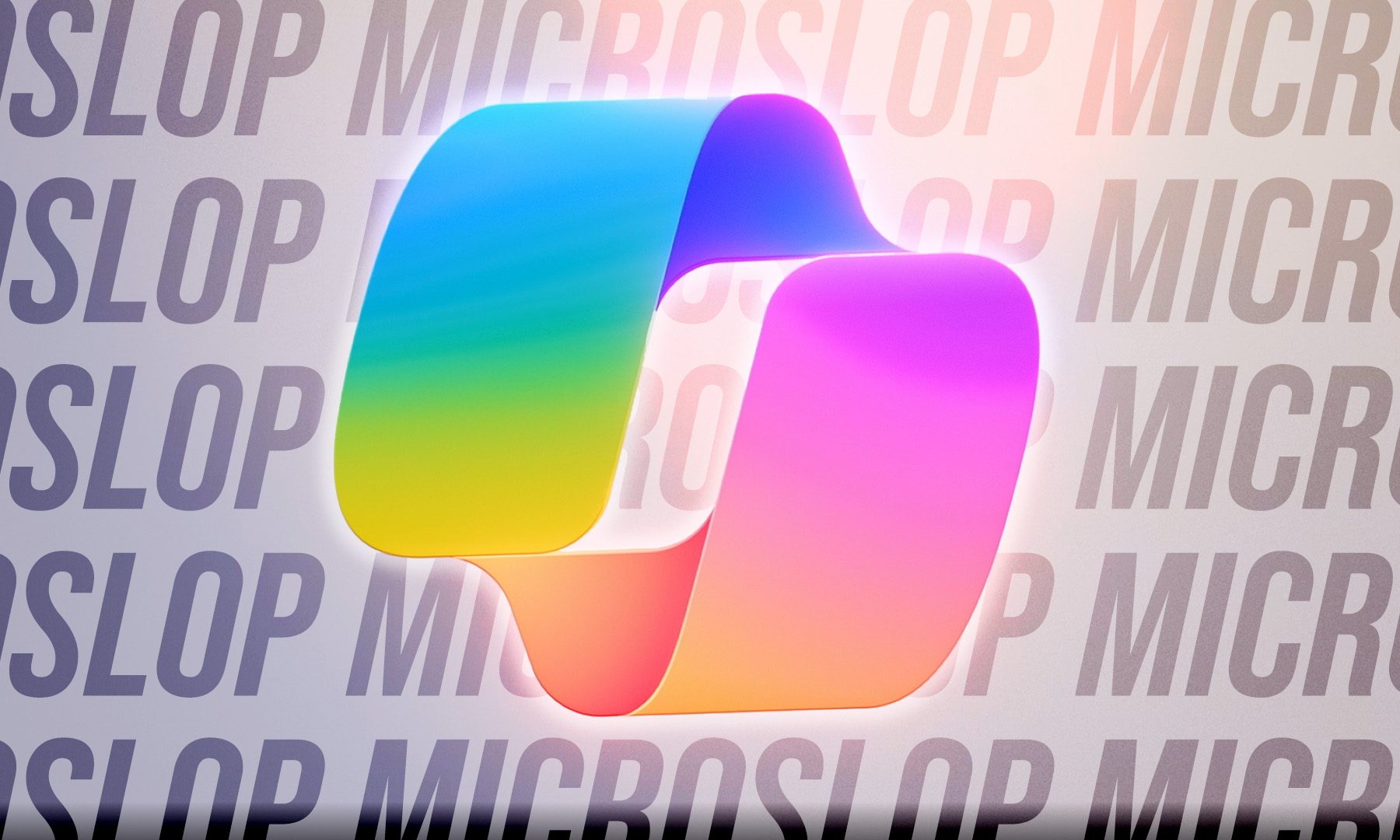 Microslop Microsoft AI Copilot logo