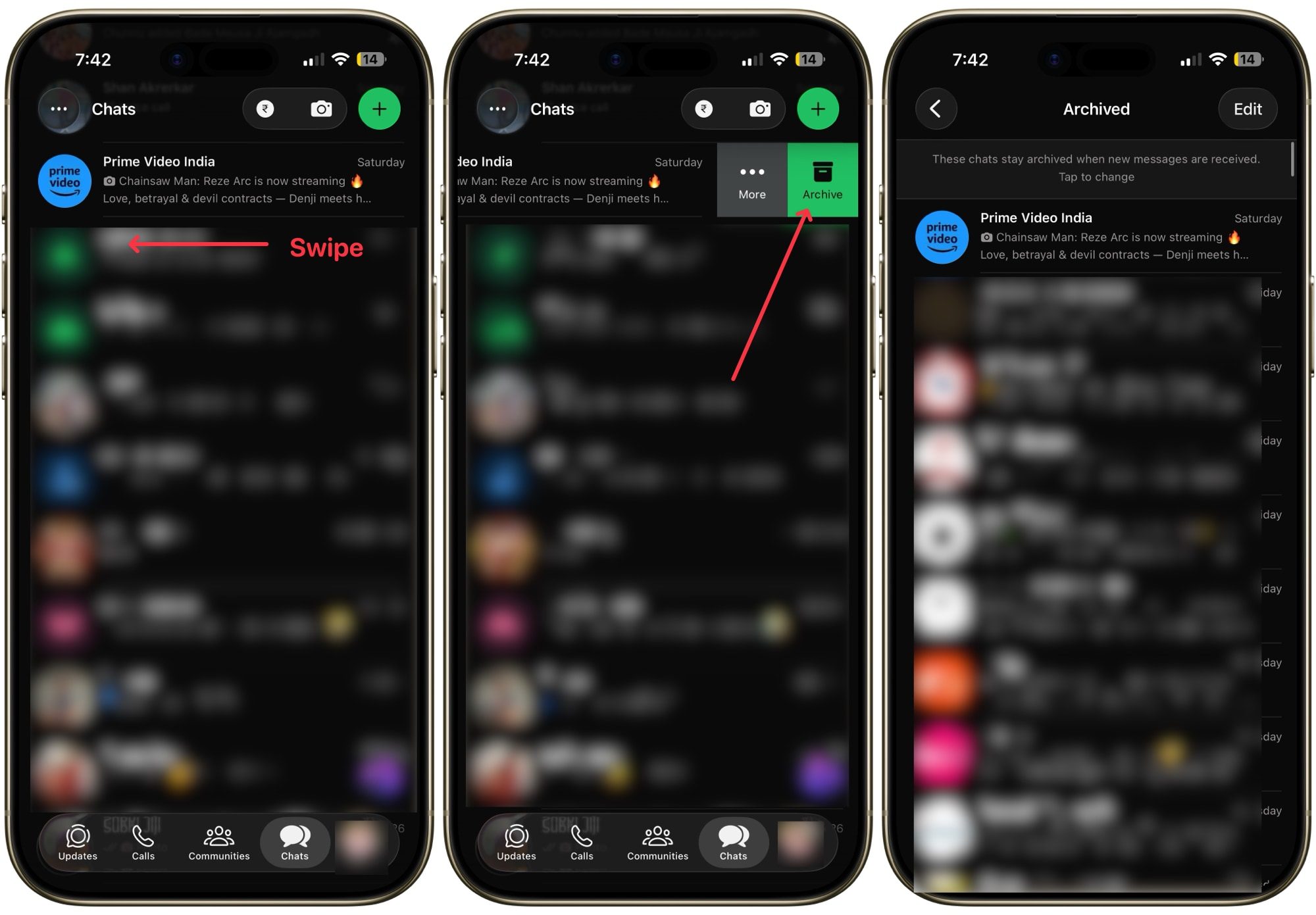 Steps to Remove business messages from your main chat view