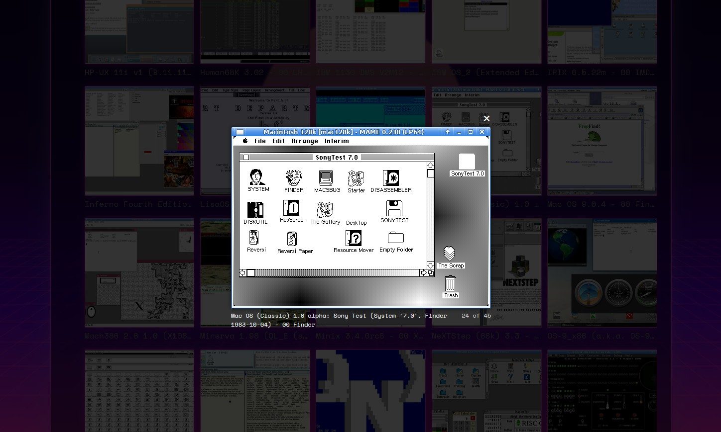 Virtual OS Museum