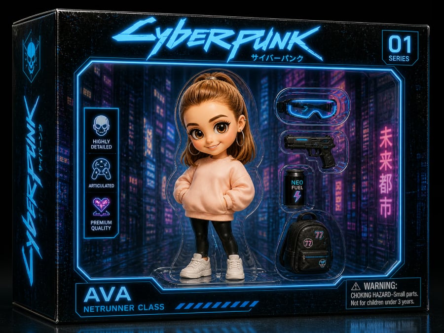 Chibi and action figures.