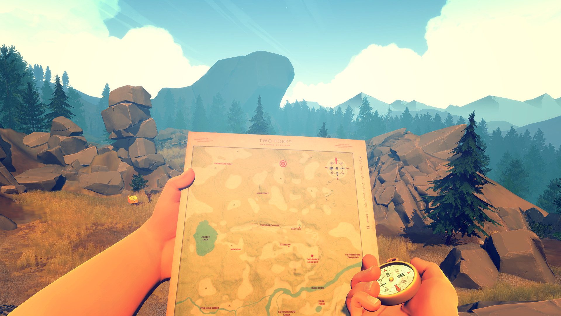 Firewatch gameplay
