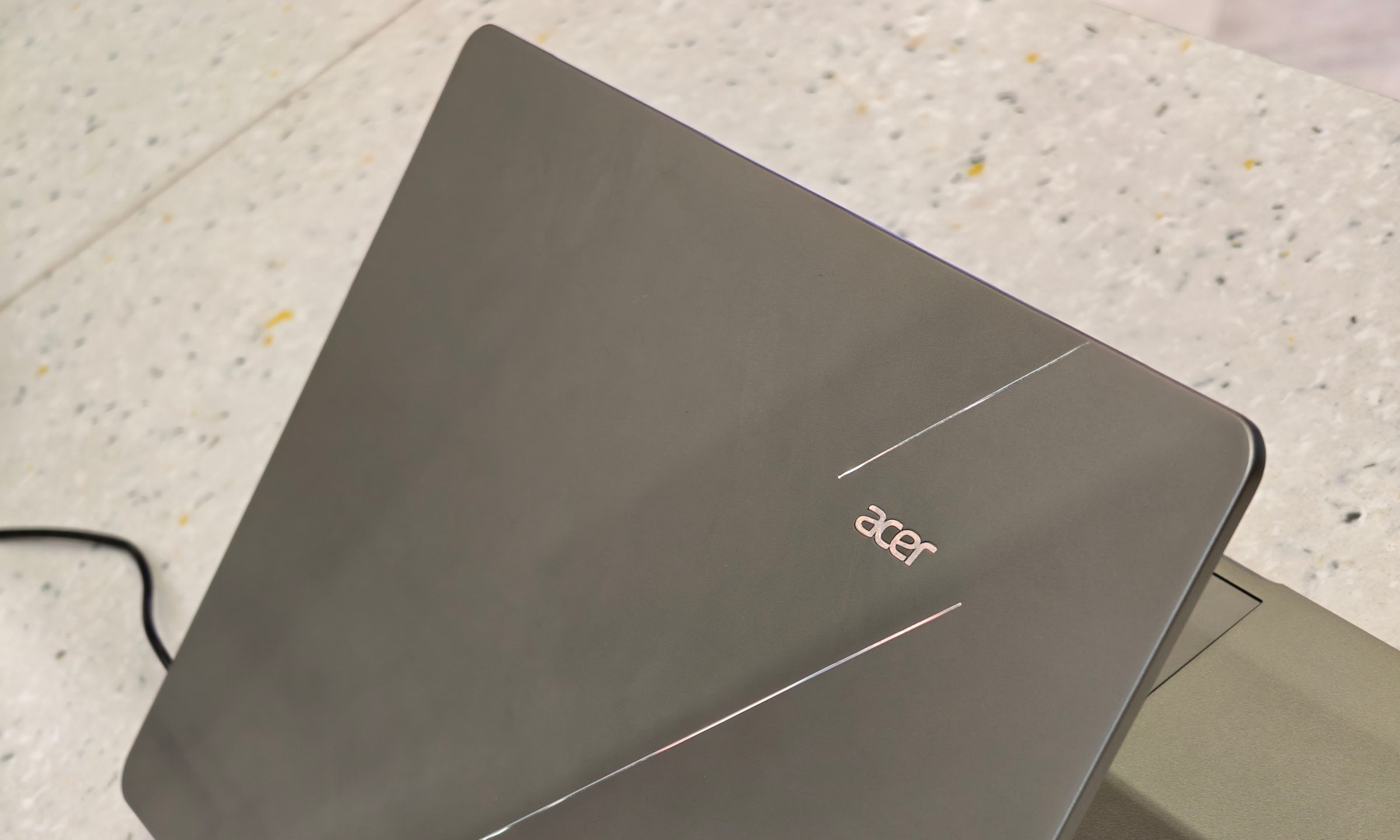 Acer Swift Air 14 AI top lid in Computex 2026
