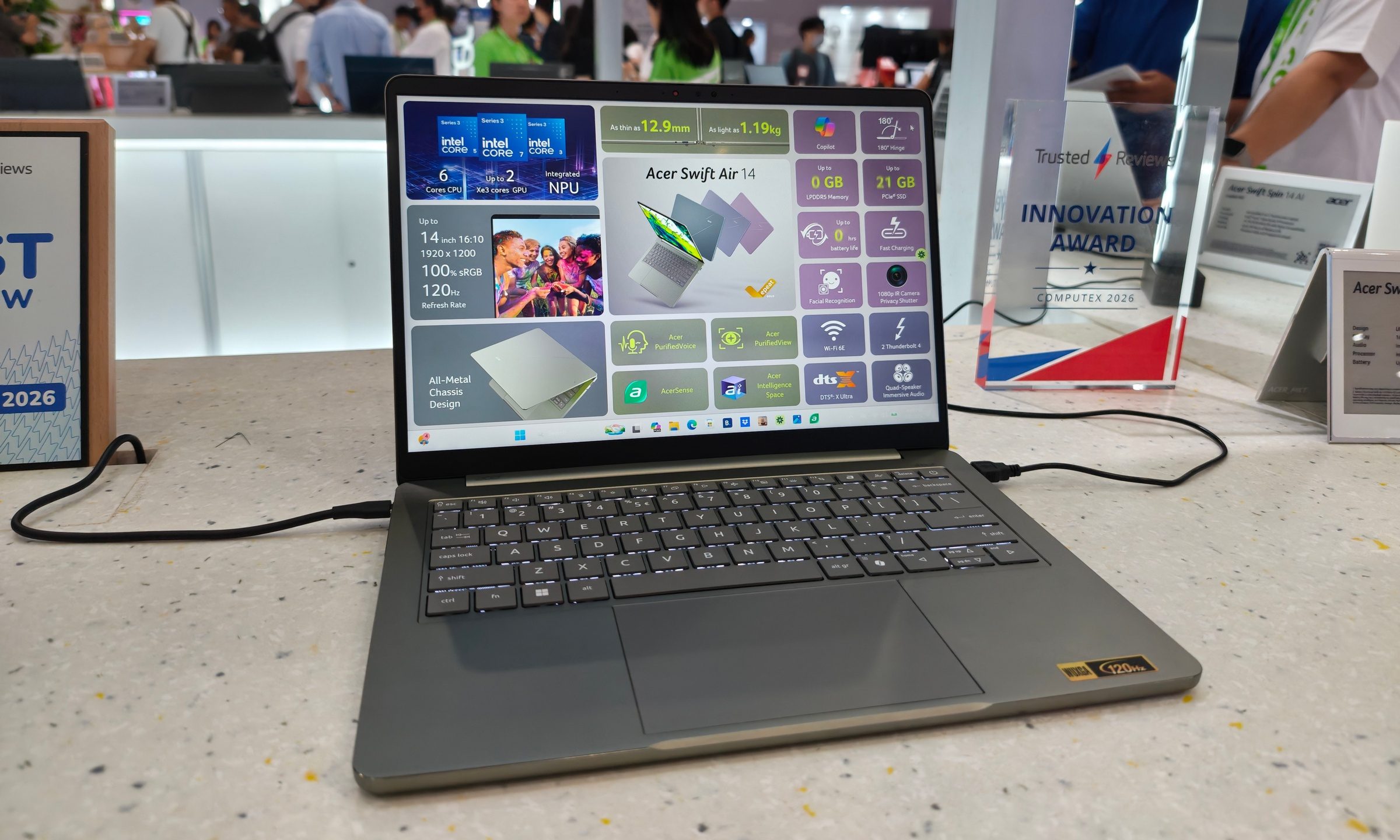 Acer Swift Air 14 AI Front in Computex 2026
