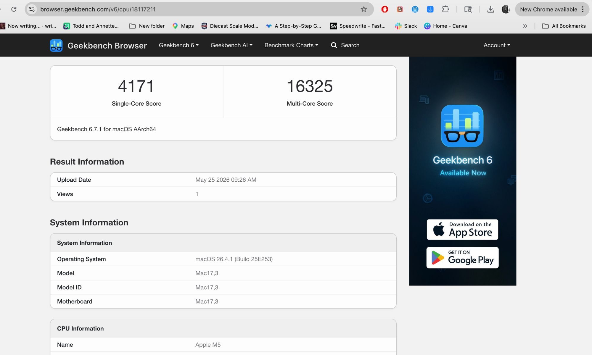 MacBook Air M5 Benchmark