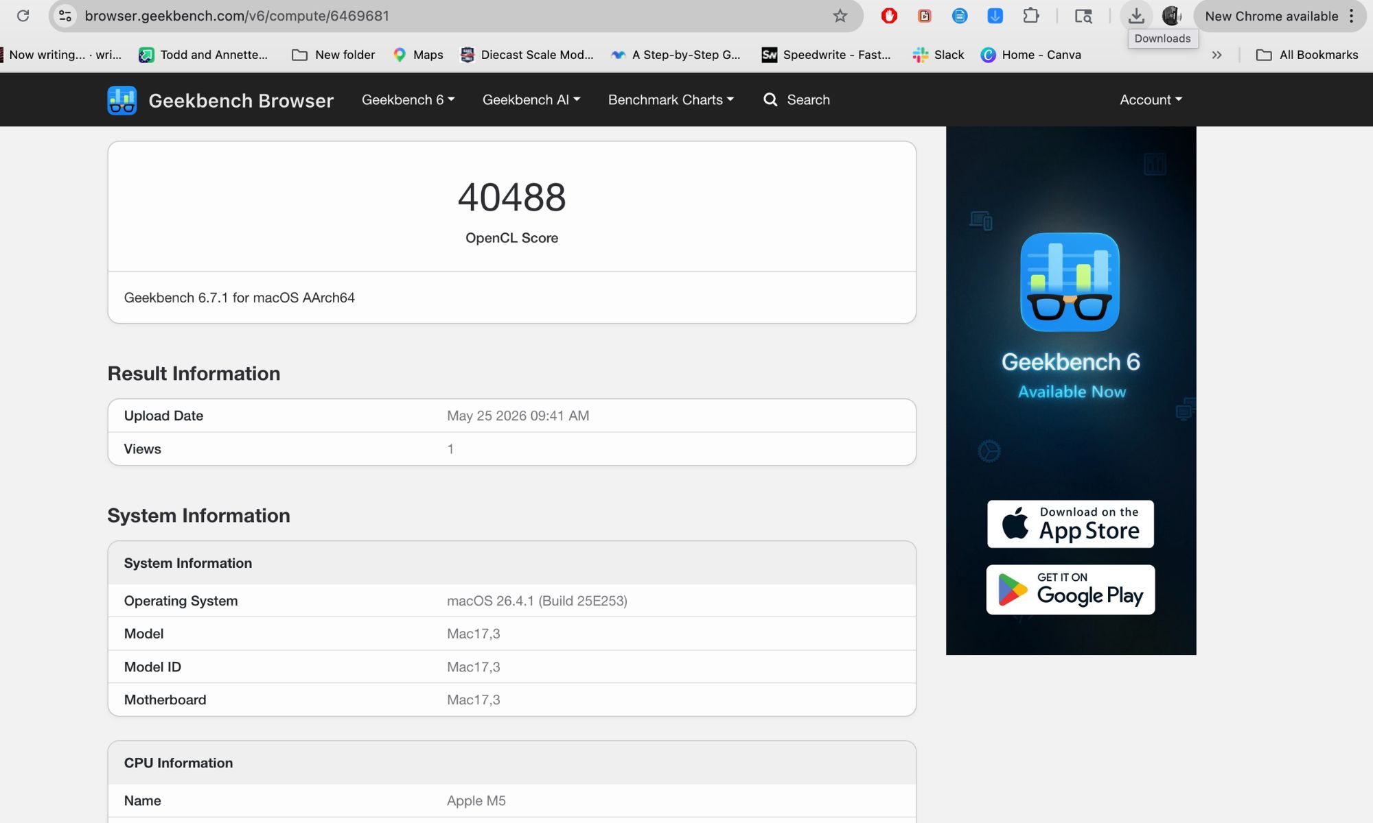 MacBook Air M5 Benchmark