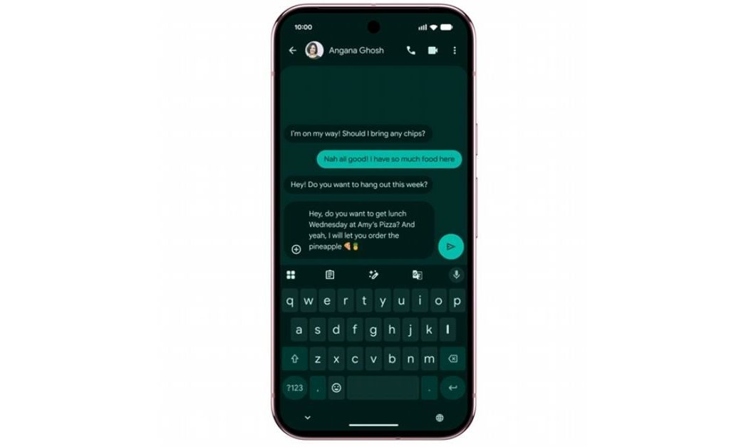 Gemini Intelligence's Rambler feature in action