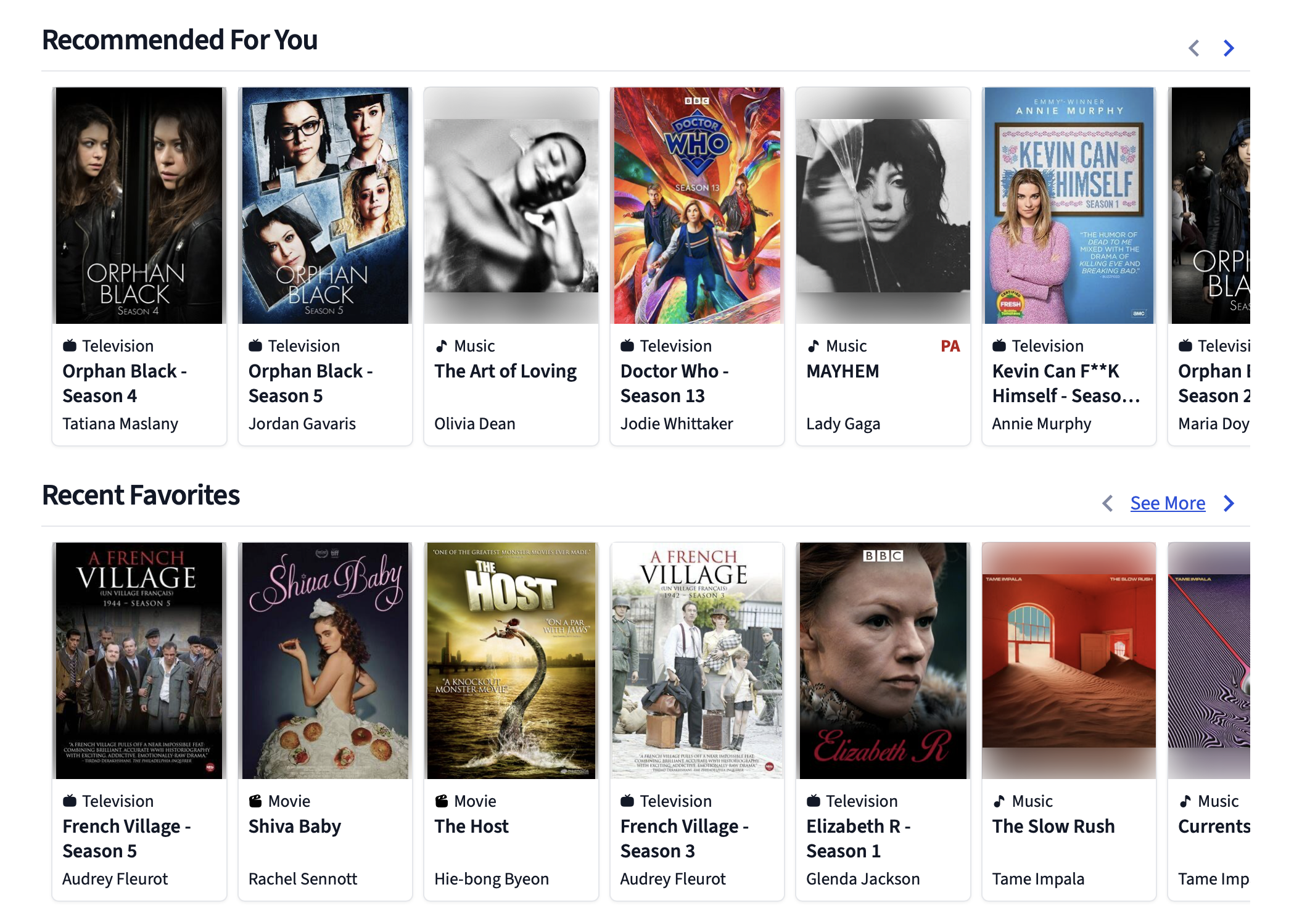 Hoopla can also be used to access music.