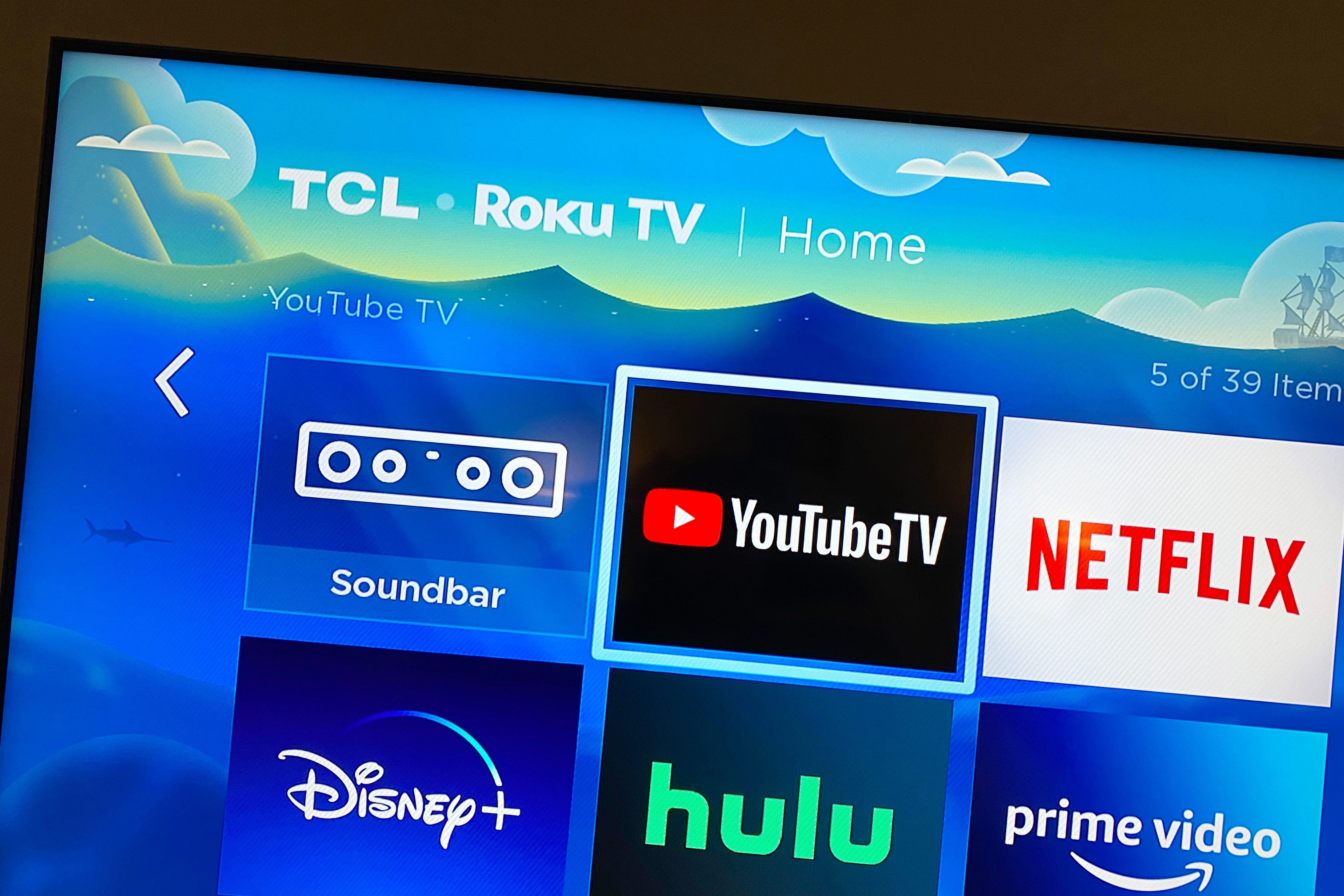 YouTube TV on Roku.