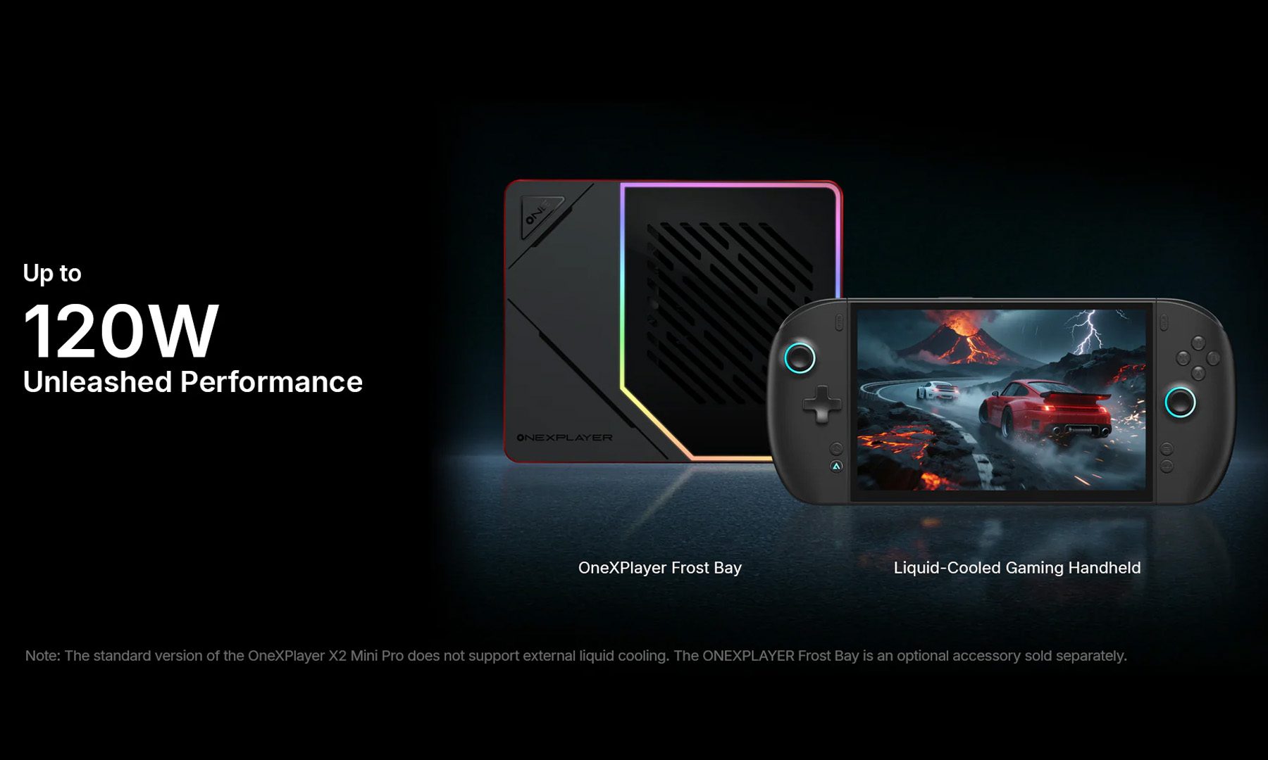 ONEXPLAYER X2 Mini Pro Frost Bay liquid-cooling system