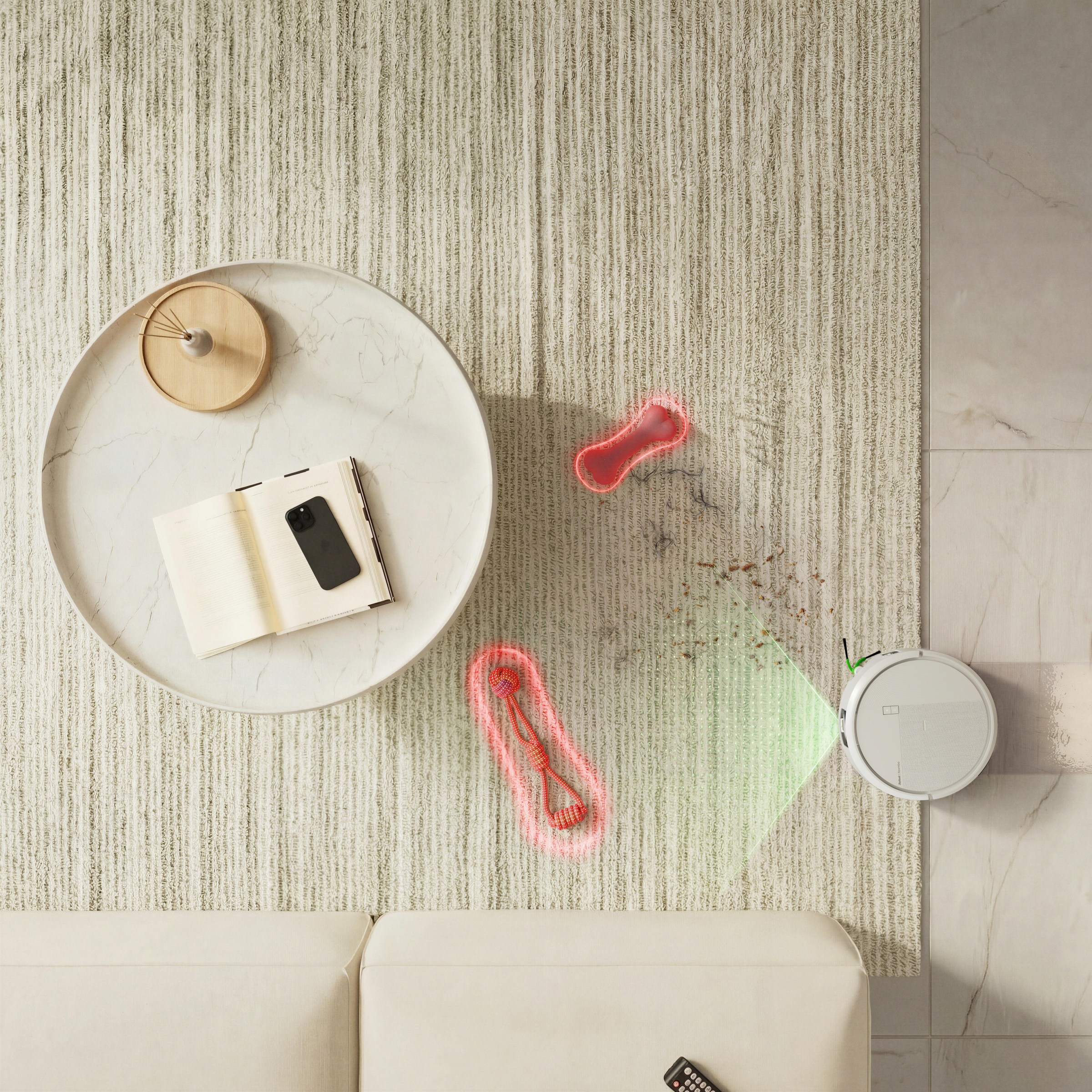The Roomba 575 features a 46% more compact design than the 505, making it easier to fit under furniture and navigate tight spaces.