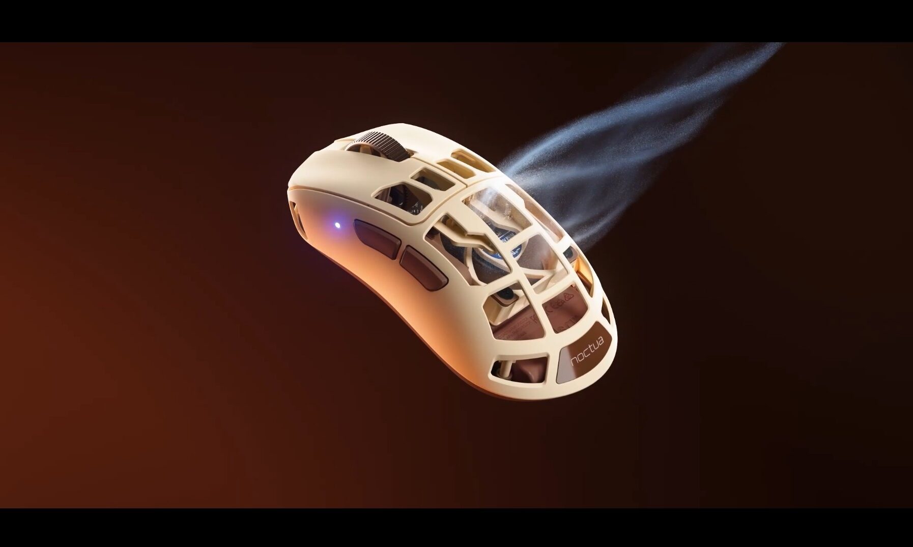 Pulsar Feinmann F01 Noctua Edition gaming mouse airflow visualization