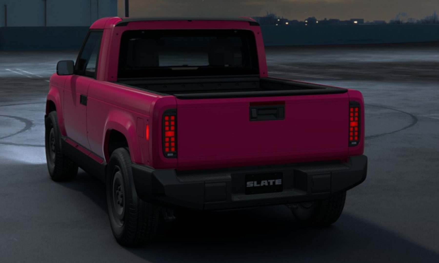 Slate Crayola Razzmatazz Pink Car Render