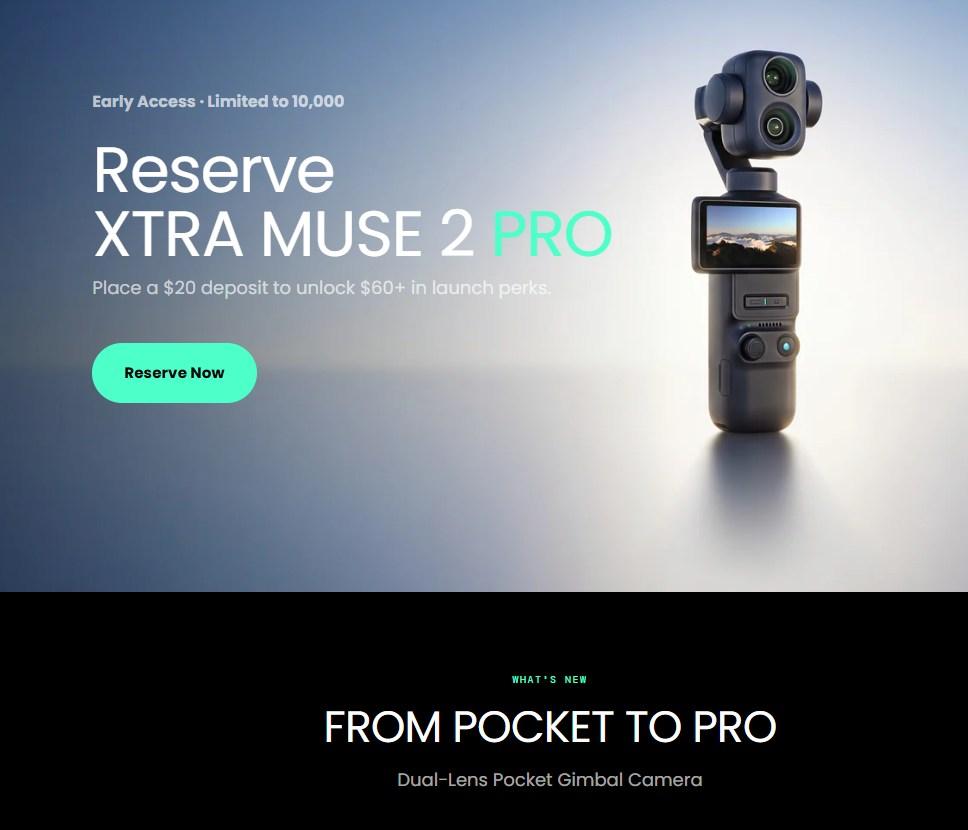 Xtra is marketing its DJI Pocket 4 Pro clone.