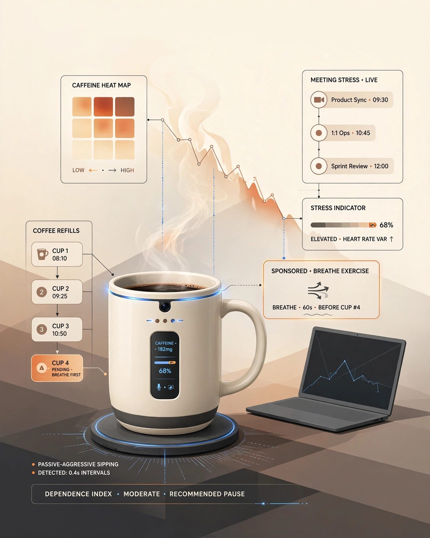 Cup, Computer, Electronics