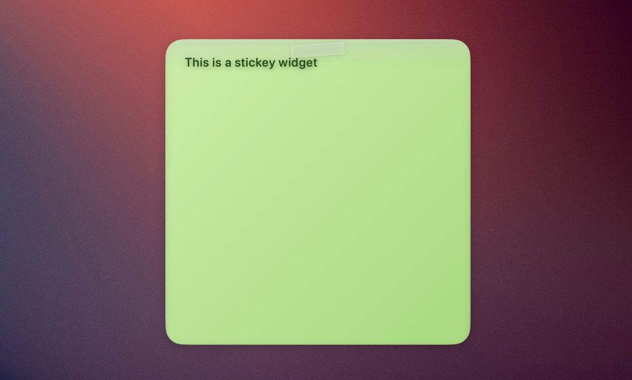 BetterMacWidgets sticky widget
