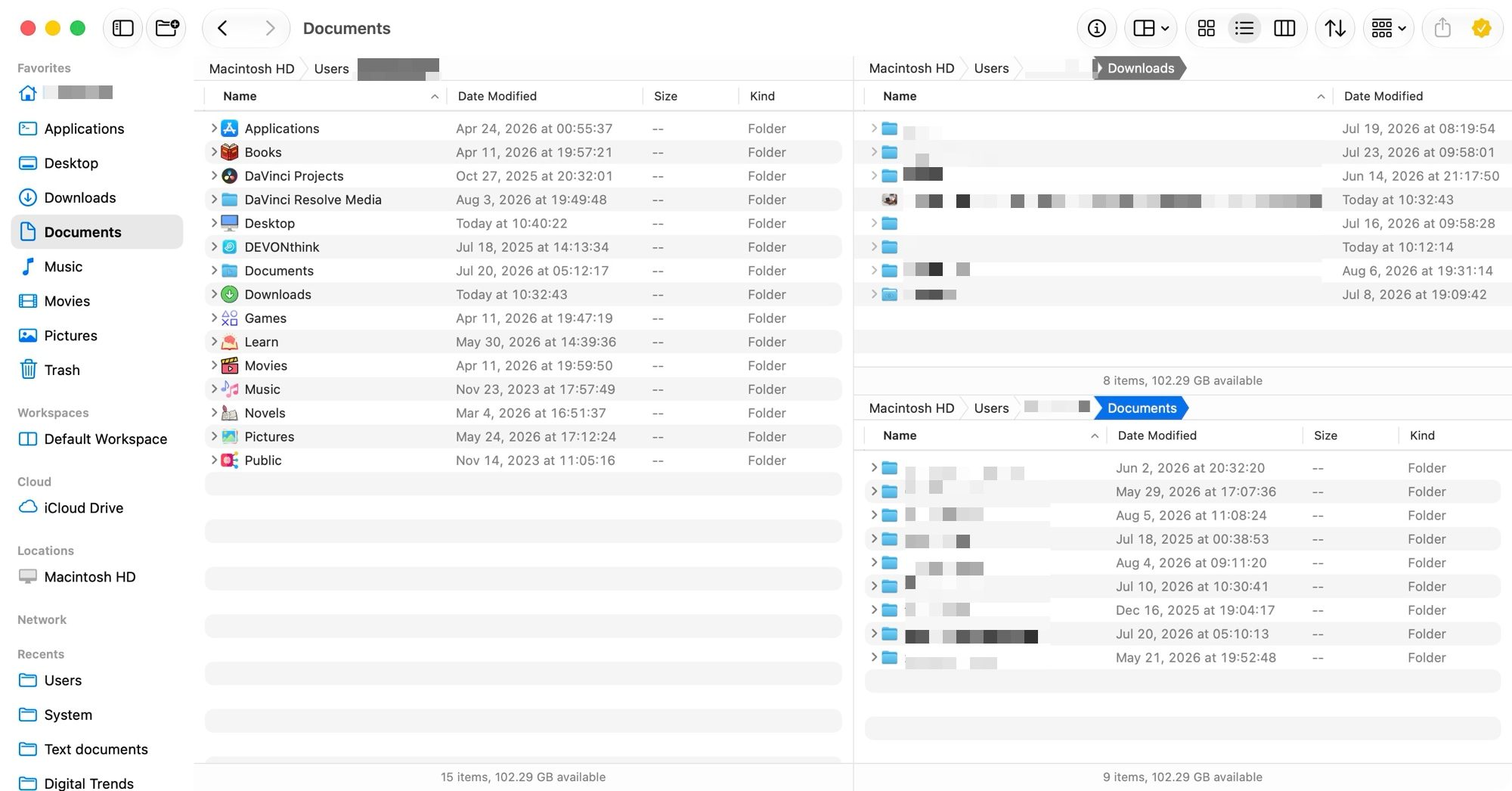 Bloom multi pane view example 1