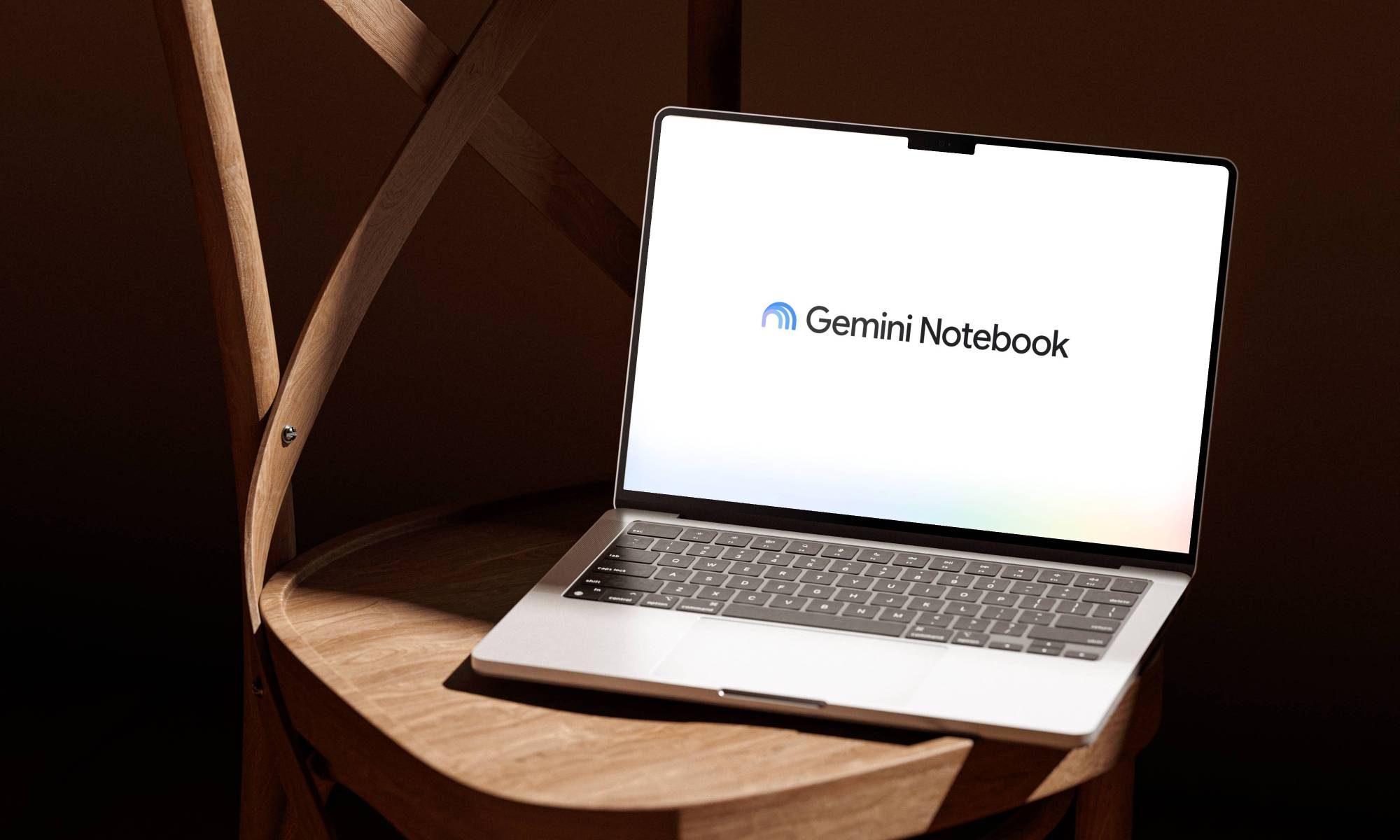 Gemini Notebook branding on a MacBook