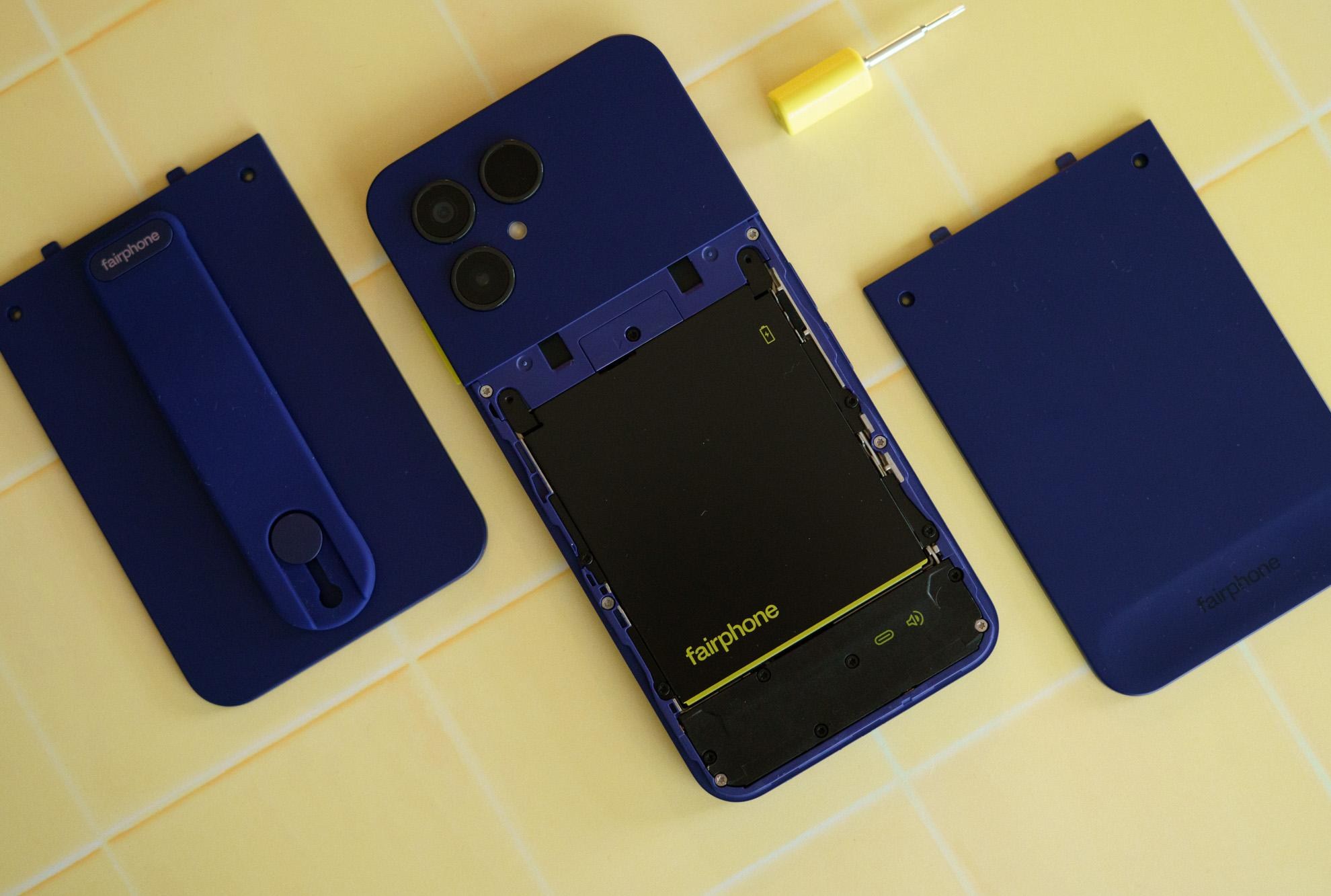 Fairphone 6 Plus shown with two back plate options