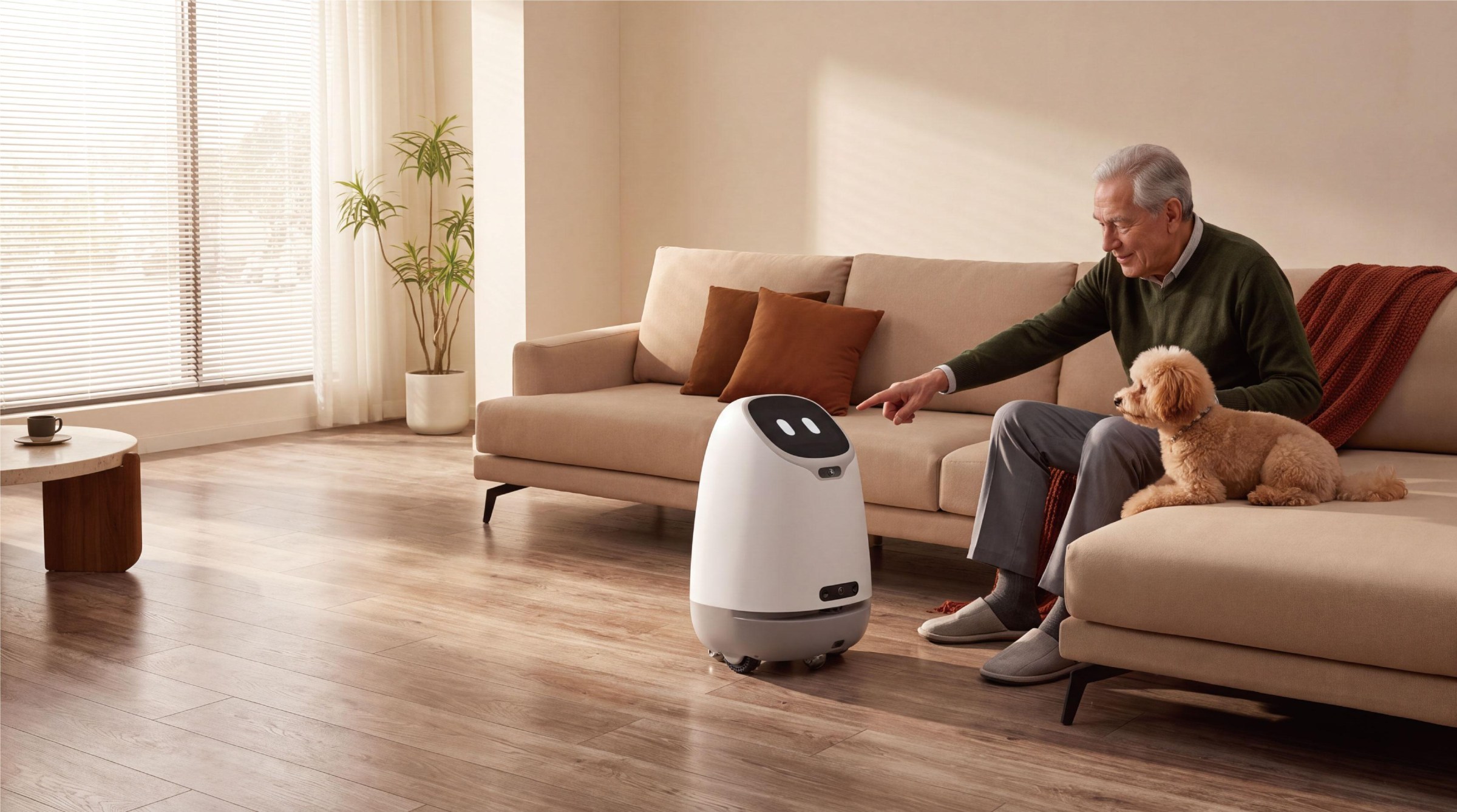 Doova is a robot companion designed for seniors living alone.